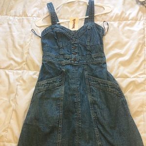 Mini jean dress xs perfect condition